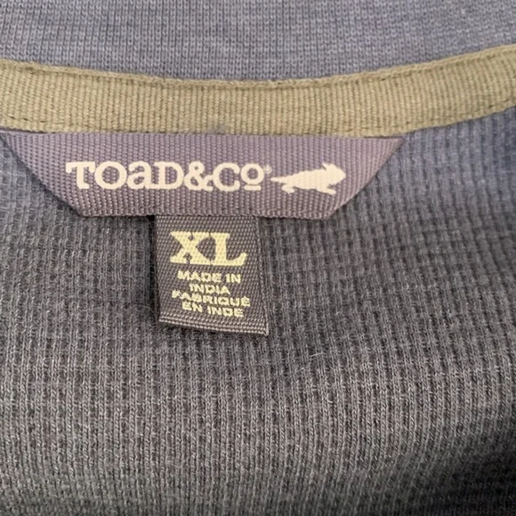 NWT Toad&Co Men's XL Gray Long Sleeve Shirt - Picture 7 of 10